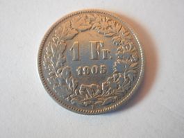 1 Fr. 1905 silber  rar