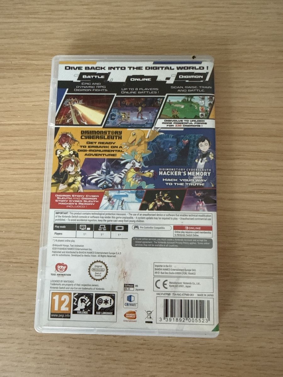 Nintendo Giochi: Nintendo Switch Digimon Story Cybersleuth COMPLETE Edition  – Usato da Steinach venduto da Giusep7 2