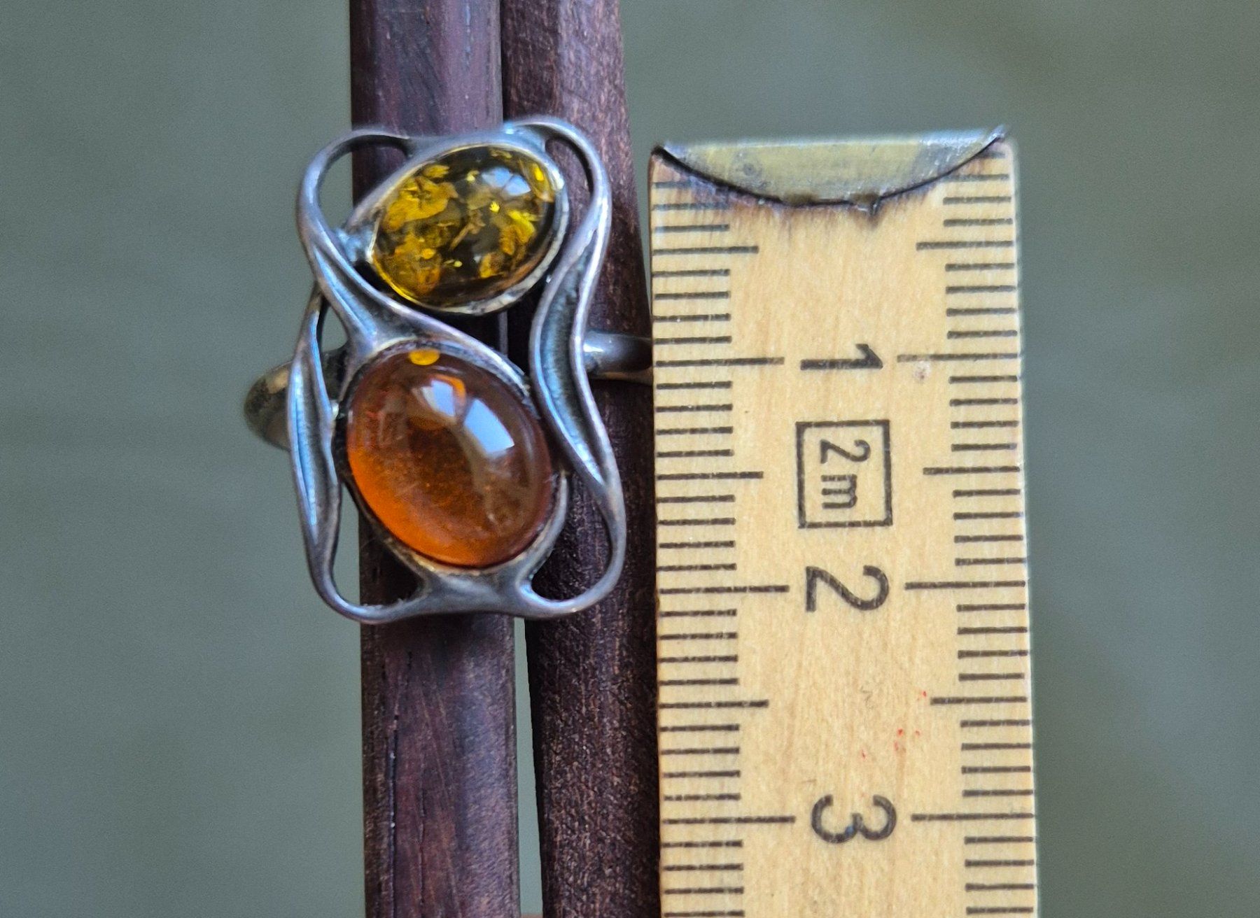 Anelli: Bernstein Ring, Baltikum, Silber, Vintage, Unikat – Usato da St. Gallen venduto da Mar_cx6m 1