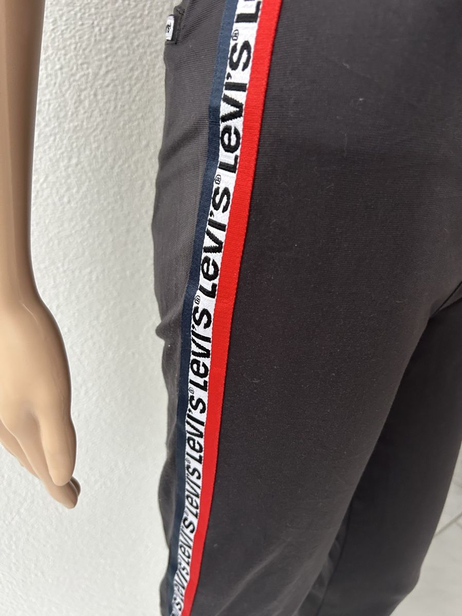 Levi's Leggings: Levi's Pull-On Pants, Black with Logo Stripe, Size XXS – Usato da Saland venduto da ele_vc96 1