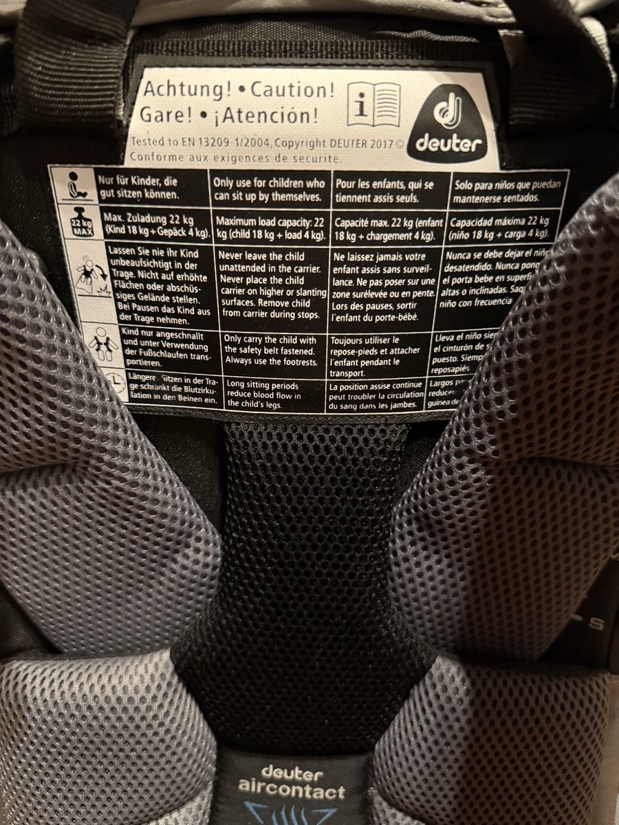 Deuter Zaini: Deuter Kindertragerucksack – Usato da Niederwil AG venduto da ctmp 1