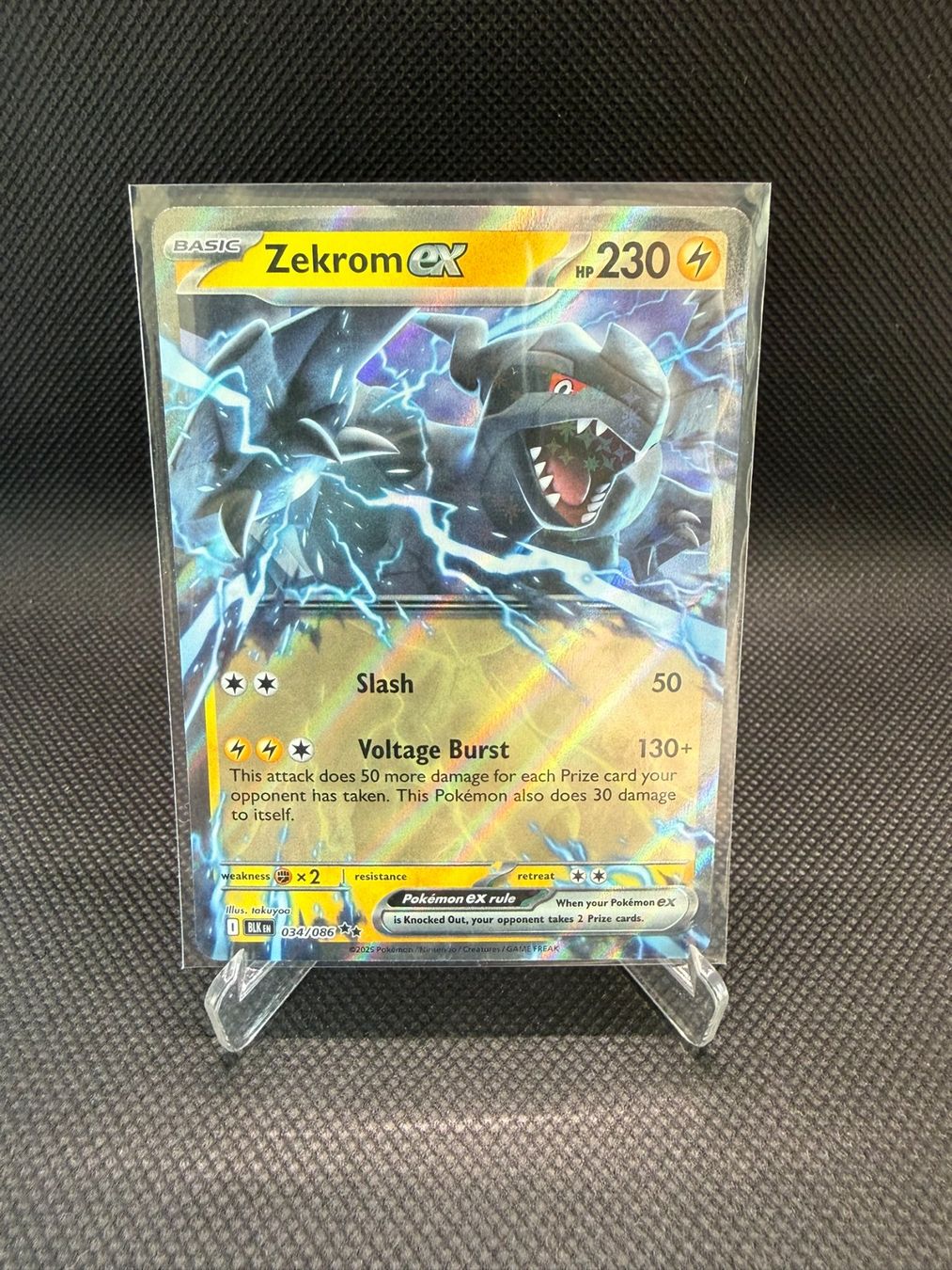 Pokémon Carte collezionabili: Pokemon Black Bolt Zekrom ex 034/086 – Usato da Horn venduto da Chilldone