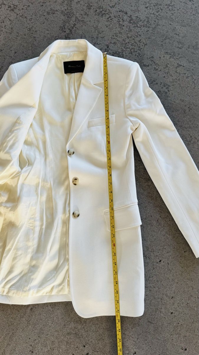 Massimo Dutti Giacche: Massimo Dutti Blazer, Weiss, Gr. 36, neu! – Usato da Heerbrugg venduto da Heaven09 4
