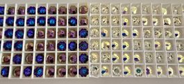 Swarovski 3700 10mm Marguerite Lochrose Bead Crystal AB 6St.
