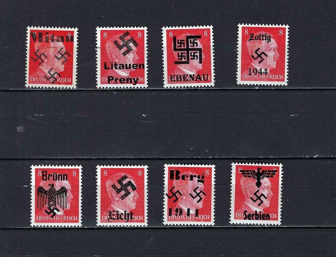 Tous les timbres: Hitler mit Aufdruck ** – Neuf avec emballage d'origine à Altstätten SG par Nandodax