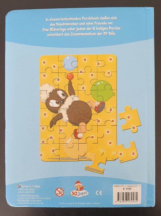 Libri: Puzzlebuch "Unser Sandmännchen und seine Freunde" – Usato da Buttisholz venduto da sico20 1