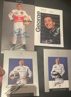 Häkinnen,Russel,Hamilton,Coulthard F1 Handsigniert