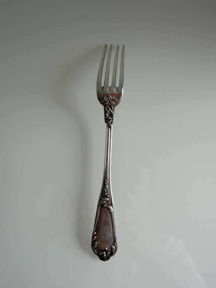 Forchette: Fourchette argent 950 Minerve style Rococo 78 g – Usato da Cressier FR venduto da Serge30 2