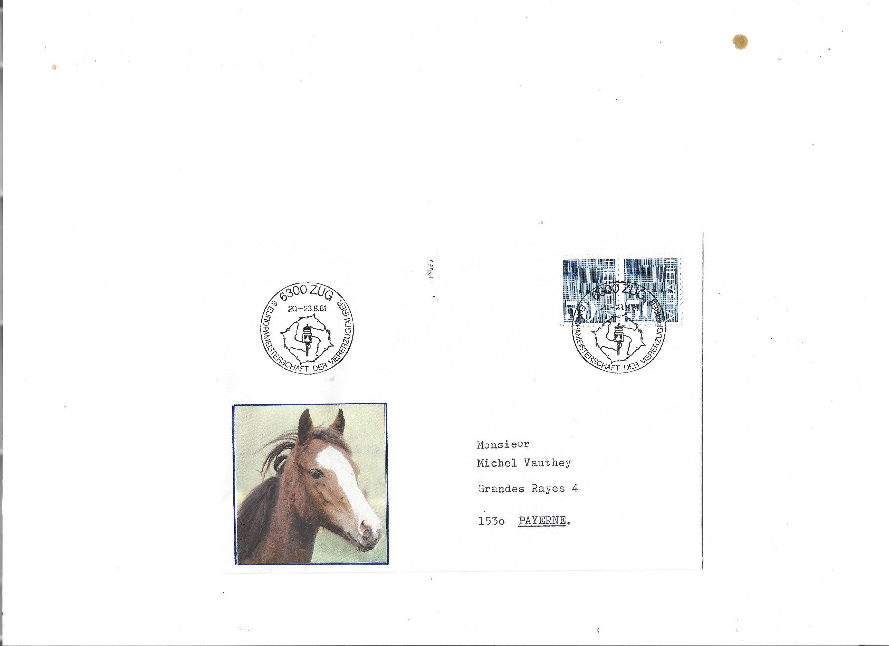 Alle Briefmarken: lettre philatélique, Briefmarkenbrief – Gebraucht aus Delemont von toutdubon11 1