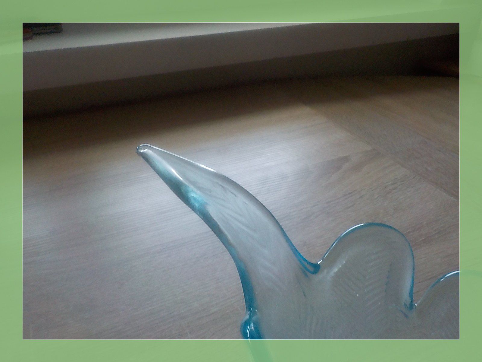 Statuette: Glasfigur Schwan Dekoration blau gebraucht – Usato da Bülach venduto da Freieck 8