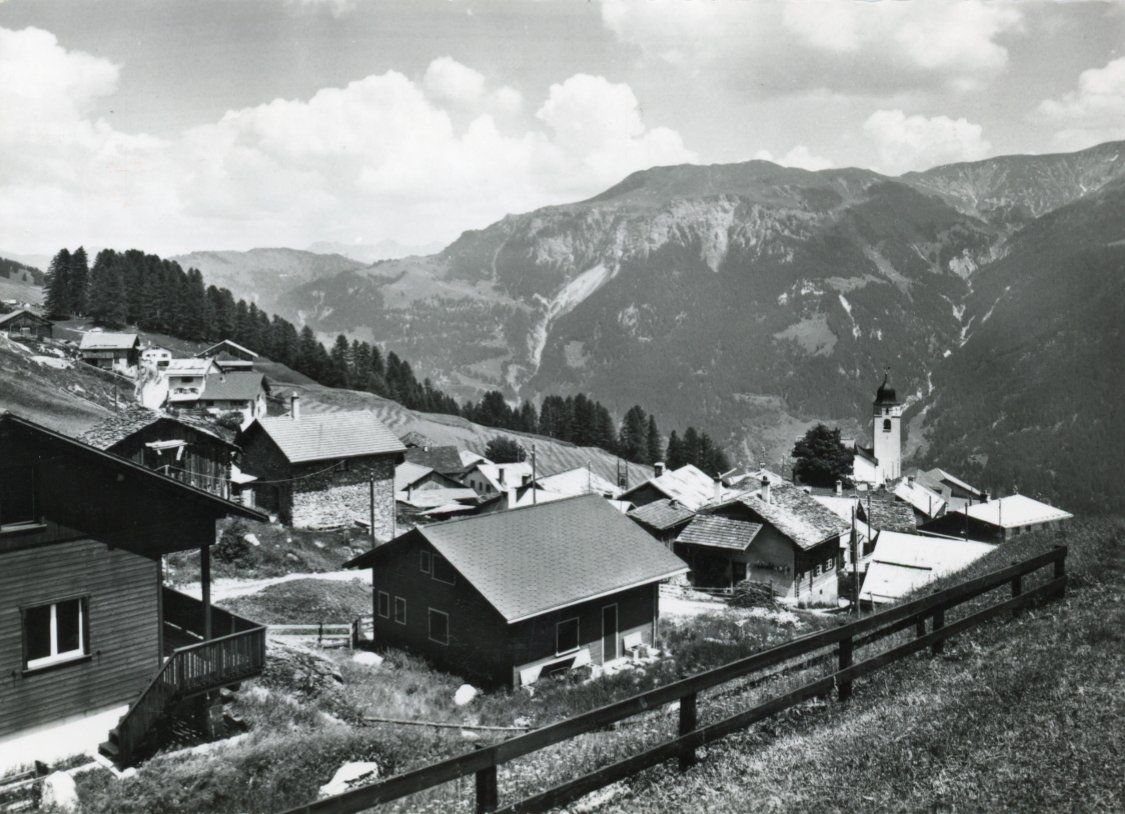 Cartoline postali: Mathon   GR  am Schamserberg – Usato da Brig venduto da Valcards54