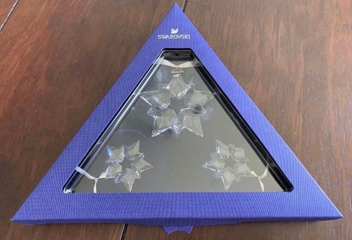 Swarovski Alle Dekorationen: Swarovski Stern Ornament 3-er Set 2019 – Neu und originalverpackt aus Wil SG von Sissi..79.. 1