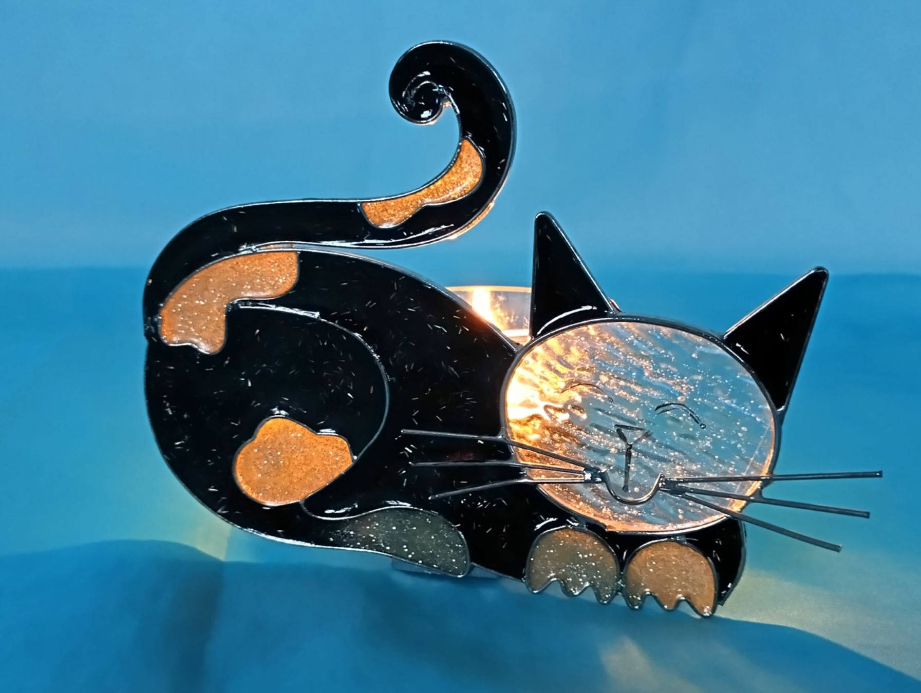 Kerzenständer: Teelicht Katze, Glas, formano – Neu (gemäss Beschreibung) aus Bellach von JingleCherry 6
