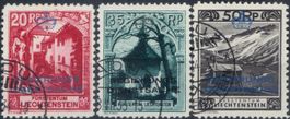 Liechtenstein Dienstmarken D3A, D5C, D6C, 225.-
