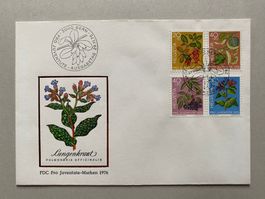 FDC Pro Juventute + Passende 4er Blöcke 1976 ET  **
