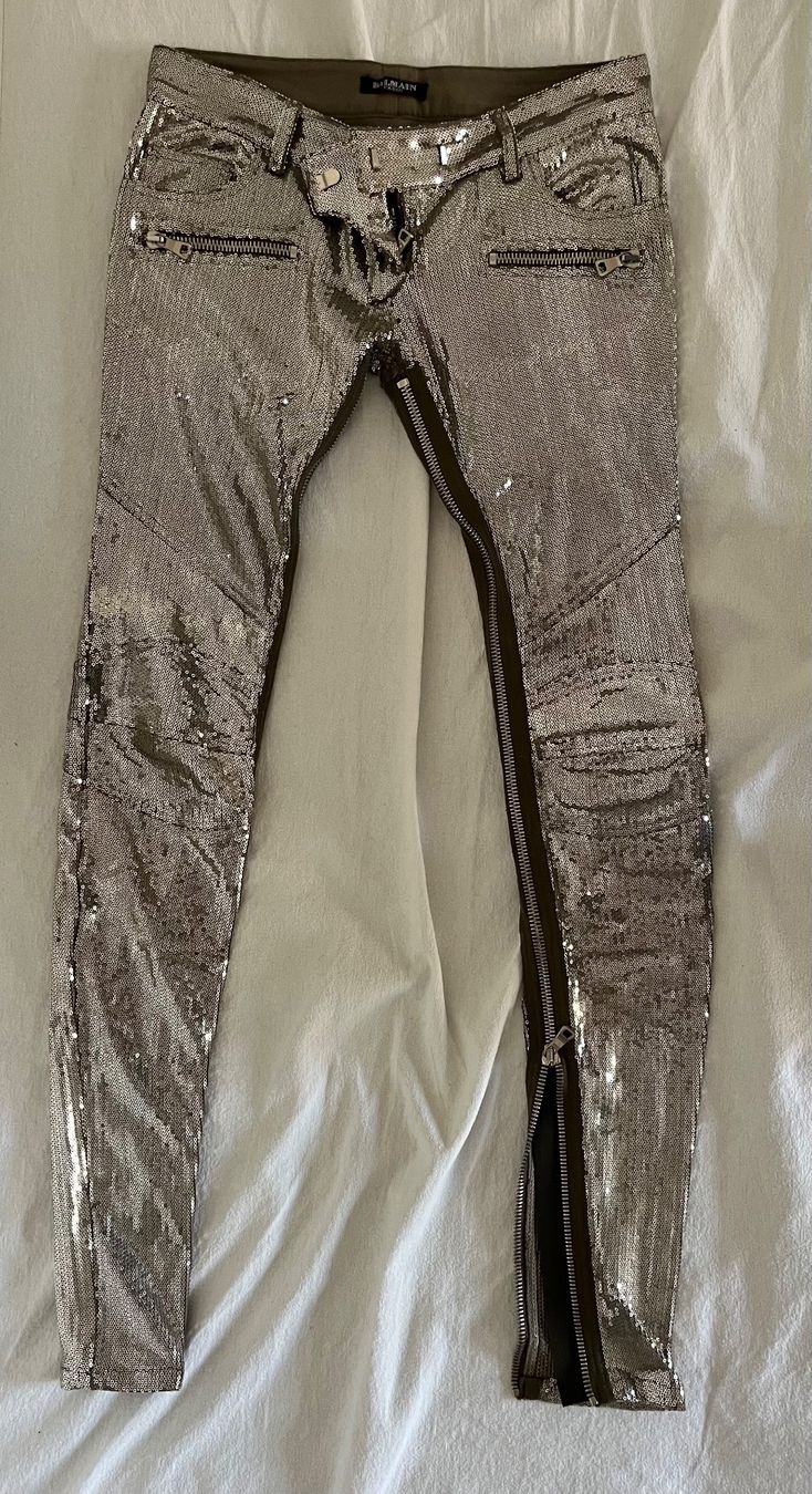 Balmain Pantaloni: Balmain, pantalon sequins, 36 – Nuovo (secondo la descrizione) da Genève venduto da dachaw 8