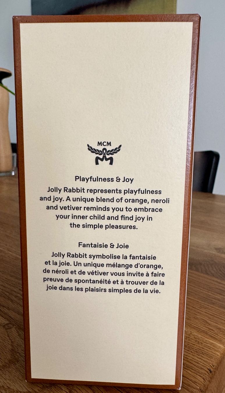 Mcm Profumi & Eau de Toilette: MCM Jolly Rabbit Eau de Parfum 100ml - Neu & Original – Nuovo e nell'imballaggio originale da Winterthur venduto da allee15 1