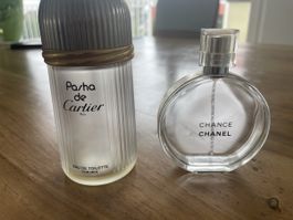 Empty Chanel Chance & Pasha de Cartier
