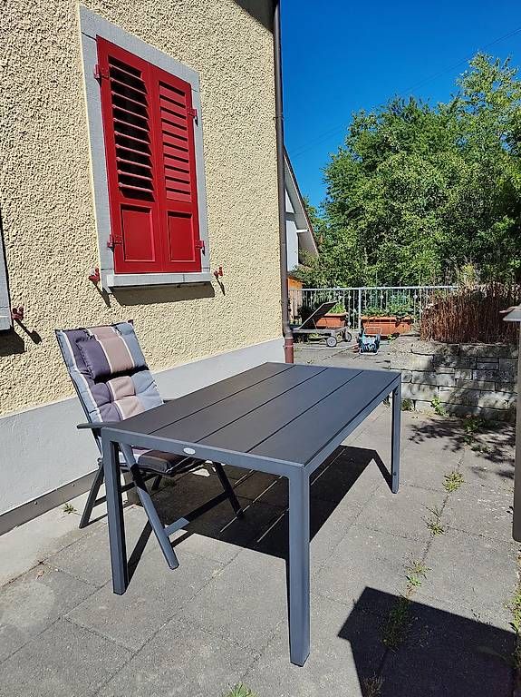 Set di tavolo e panche: Gartentisch mit vier verstellbaren Stühlen – Usato da Gams venduto da cla_88z5