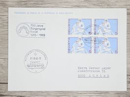 CL18 Enveloppe + Timbre Suisse 1965