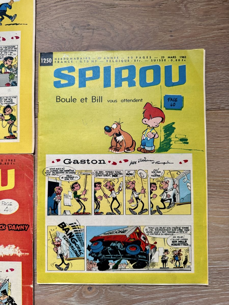 Comics: 5 x alte SPIROU Comic Comics Heft Hefte von 1962 – Gebraucht aus Rothrist von Luckywinner 5