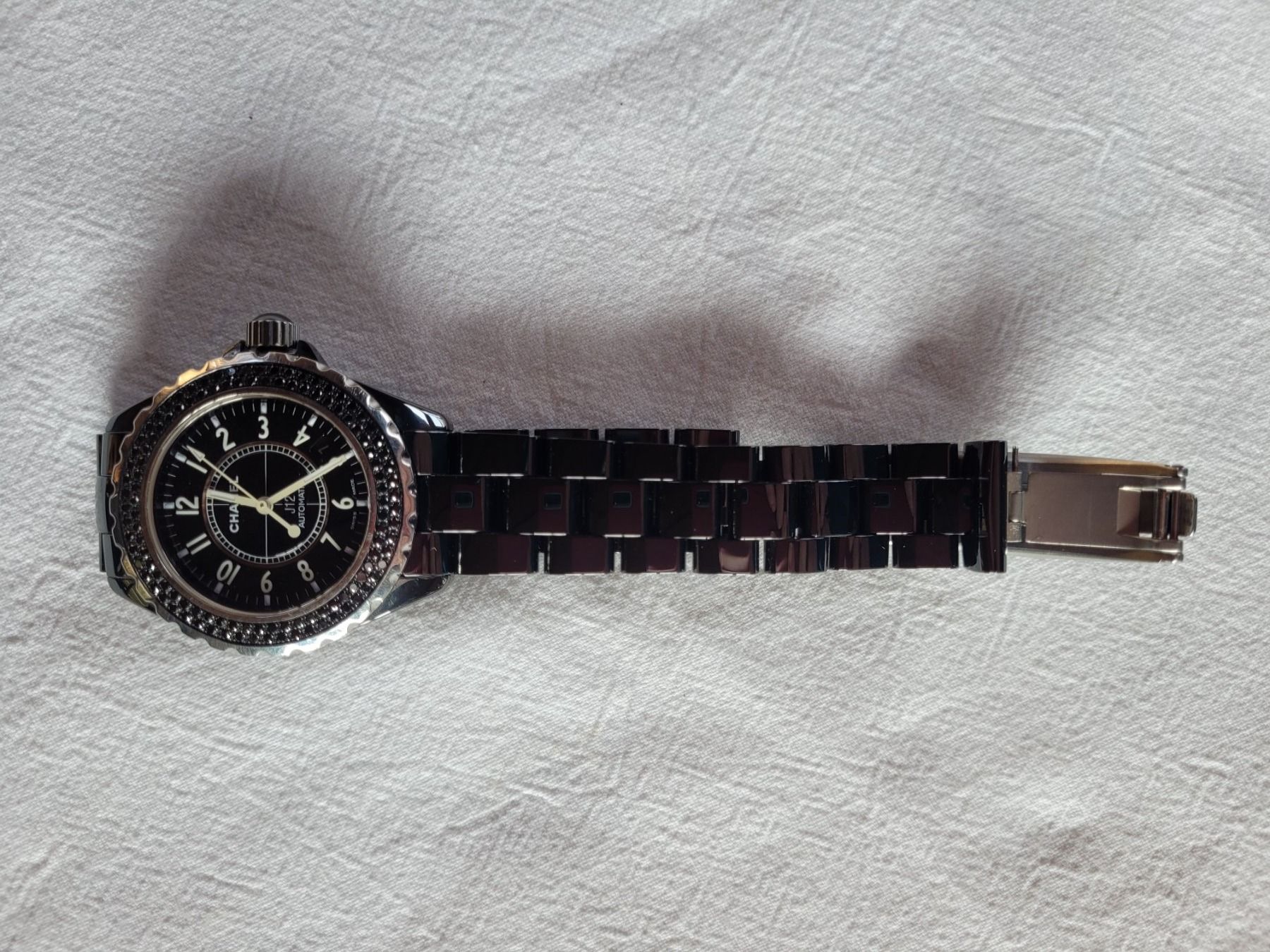 Chanel Orologi: Chanel J12 mit schwarzen Diamanten – Usato da Ennetmoos venduto da Billi20 3