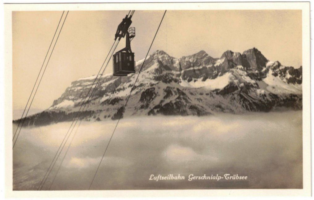 Cartoline postali: Engelberg - Luftseilbahn Gerschnialp--Trübsee – Usato da Binningen venduto da Mountainrider