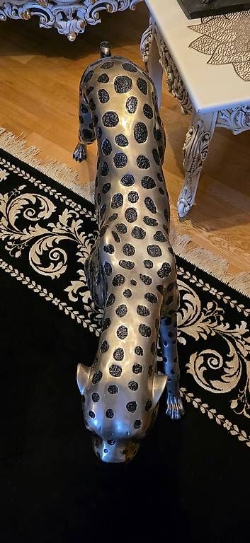Sculture & Statue: Lebensgrosser Gepard aus versilberter Bronze – Usato da Kaufdorf venduto da Nati-Nati 3