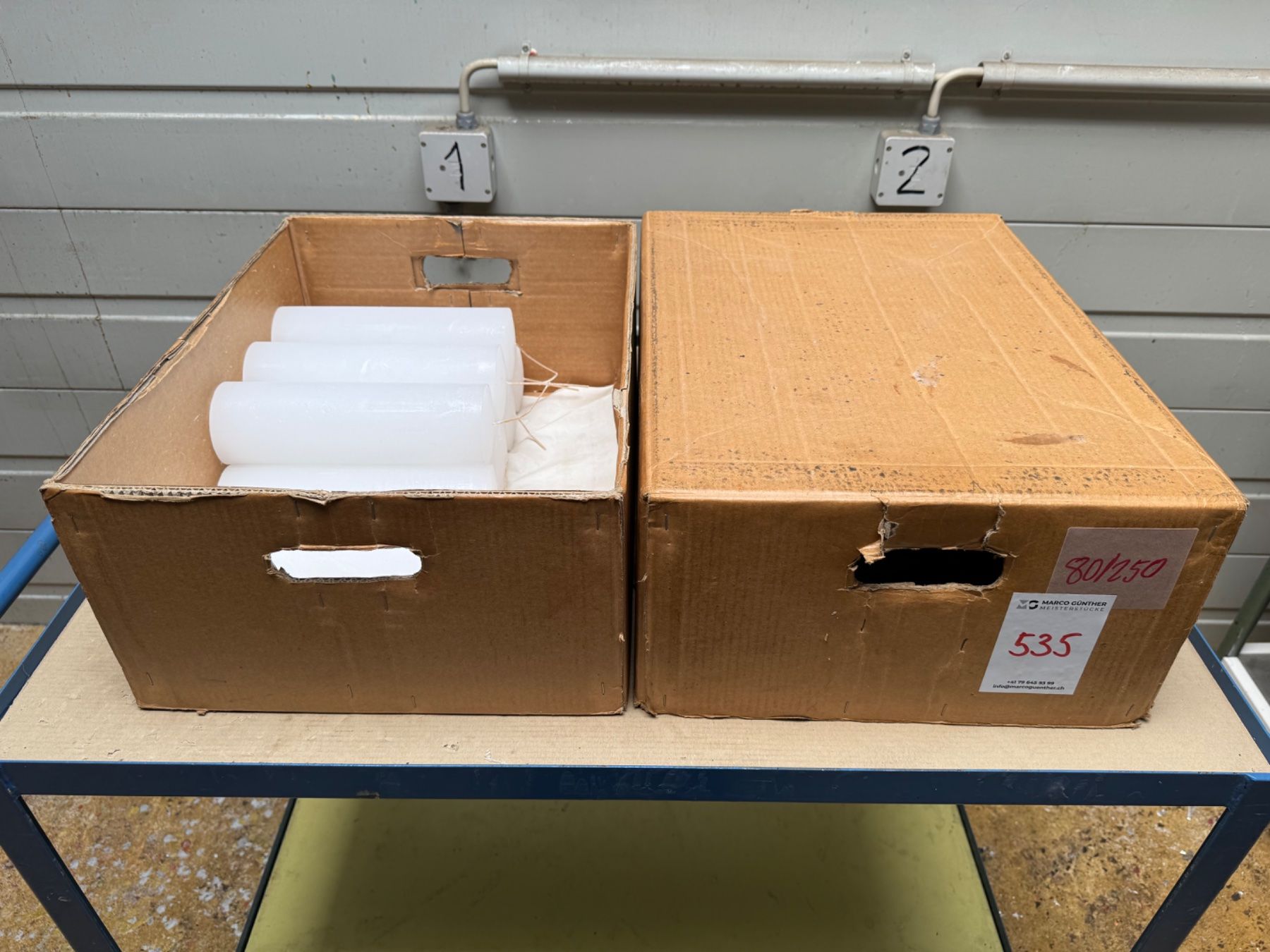 Kerzen: 535 Posten Raureifkerzen aus Liquidation – Gebraucht aus Derendingen von Meisterstuecke 1