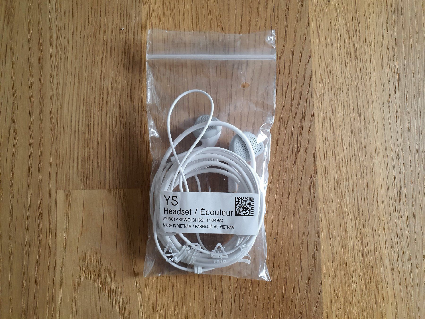 Samsung Cuffie: Samsung EHS61ASFWE kabelgebundene Kopfhörer/Headset – Nuovo e nell'imballaggio originale da Winterthur venduto da Nooitgedagt 1
