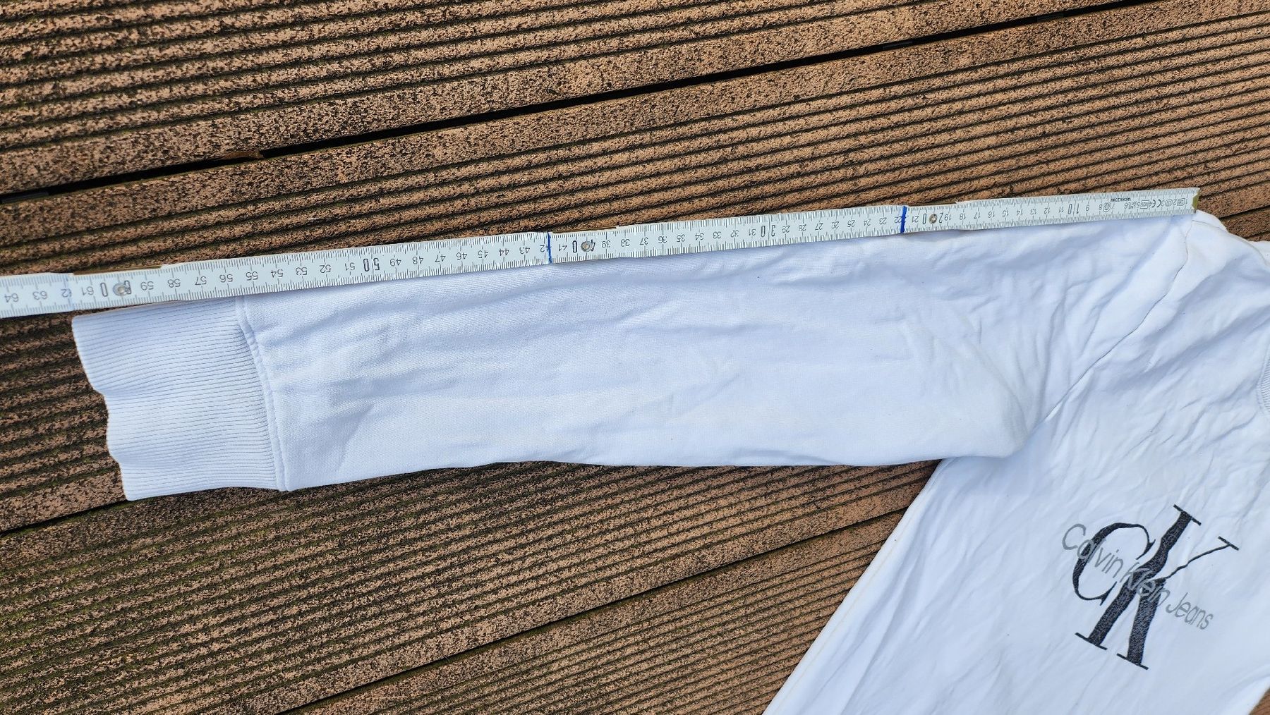 Calvin Klein Maglioni & Felpe: Pull blanc CK, taille M, coton 100% – Usato da Agiez venduto da chouchanelle 7