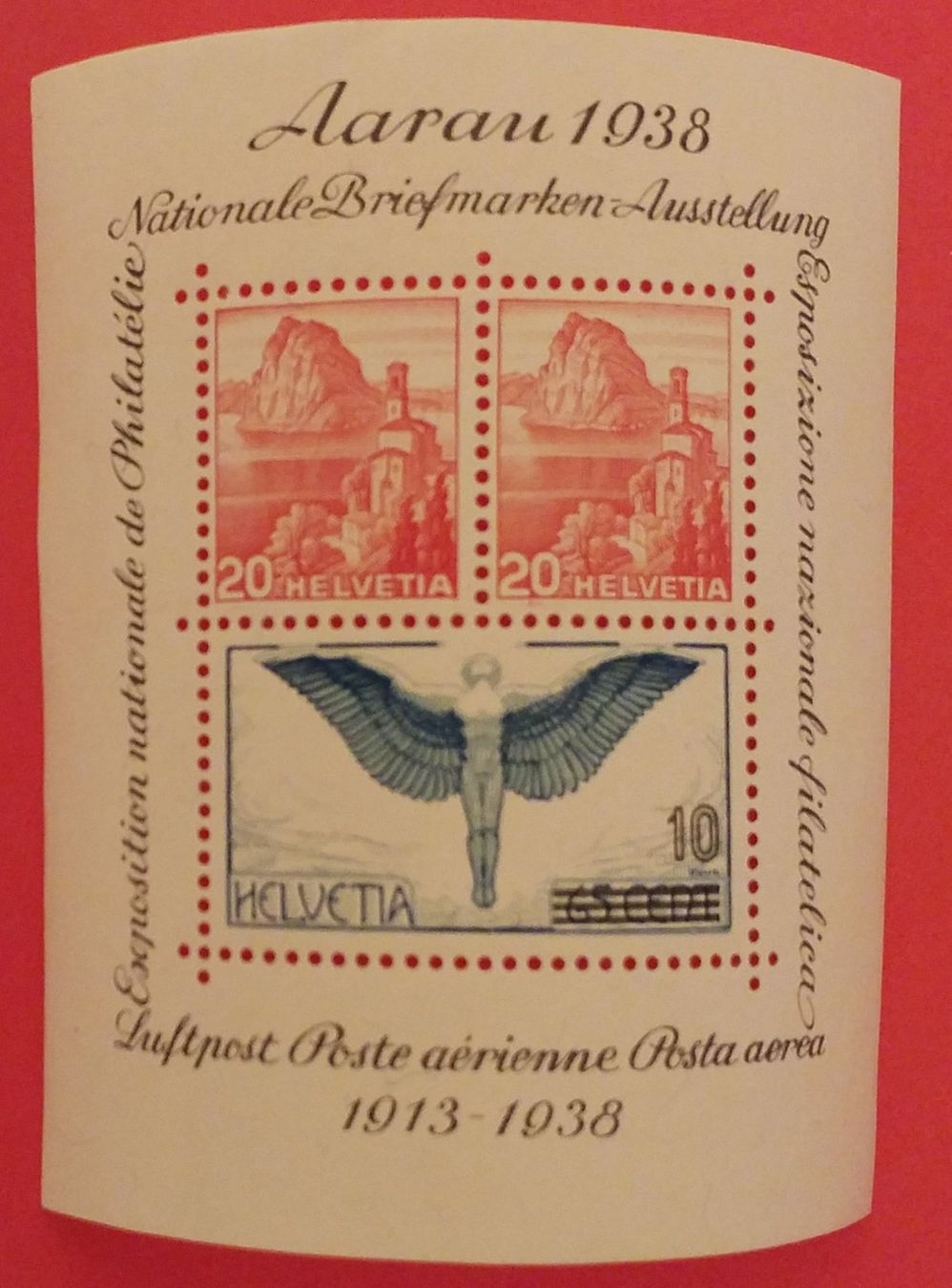 Tutti i francobolli: BL3) Aarauer Block 1938 postfrisch Kt. 90..- – Nuovo (secondo la descrizione) da Baden venduto da Eggi