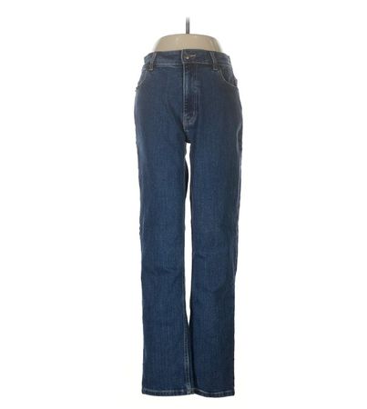 Ninepine stretch denim straight leg dark wash jeans M/30