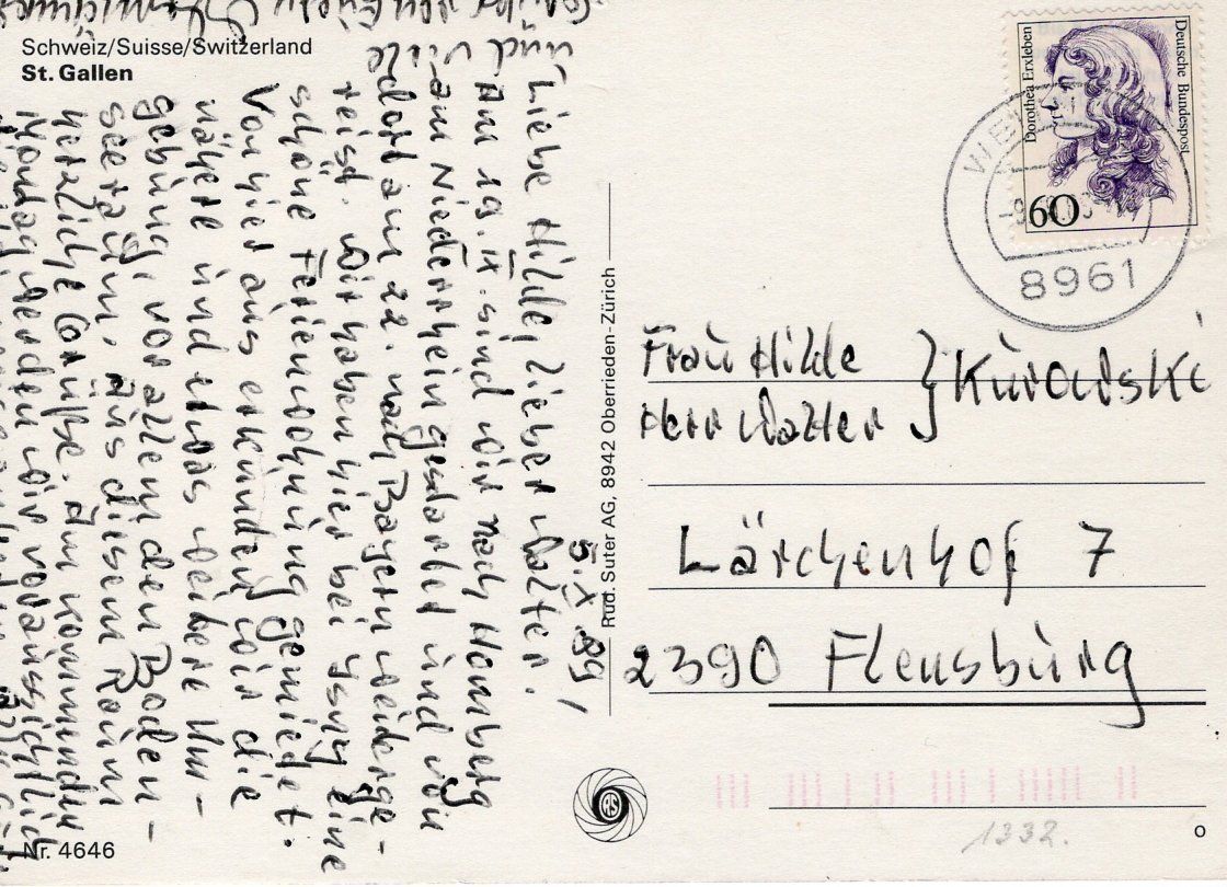 Cartoline postali: St. Gallen Gallusplatz 1989 – Usato da St. Gallen venduto da Epu 1