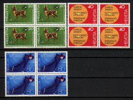 1976, Sondermarke II, Viererblöcke **