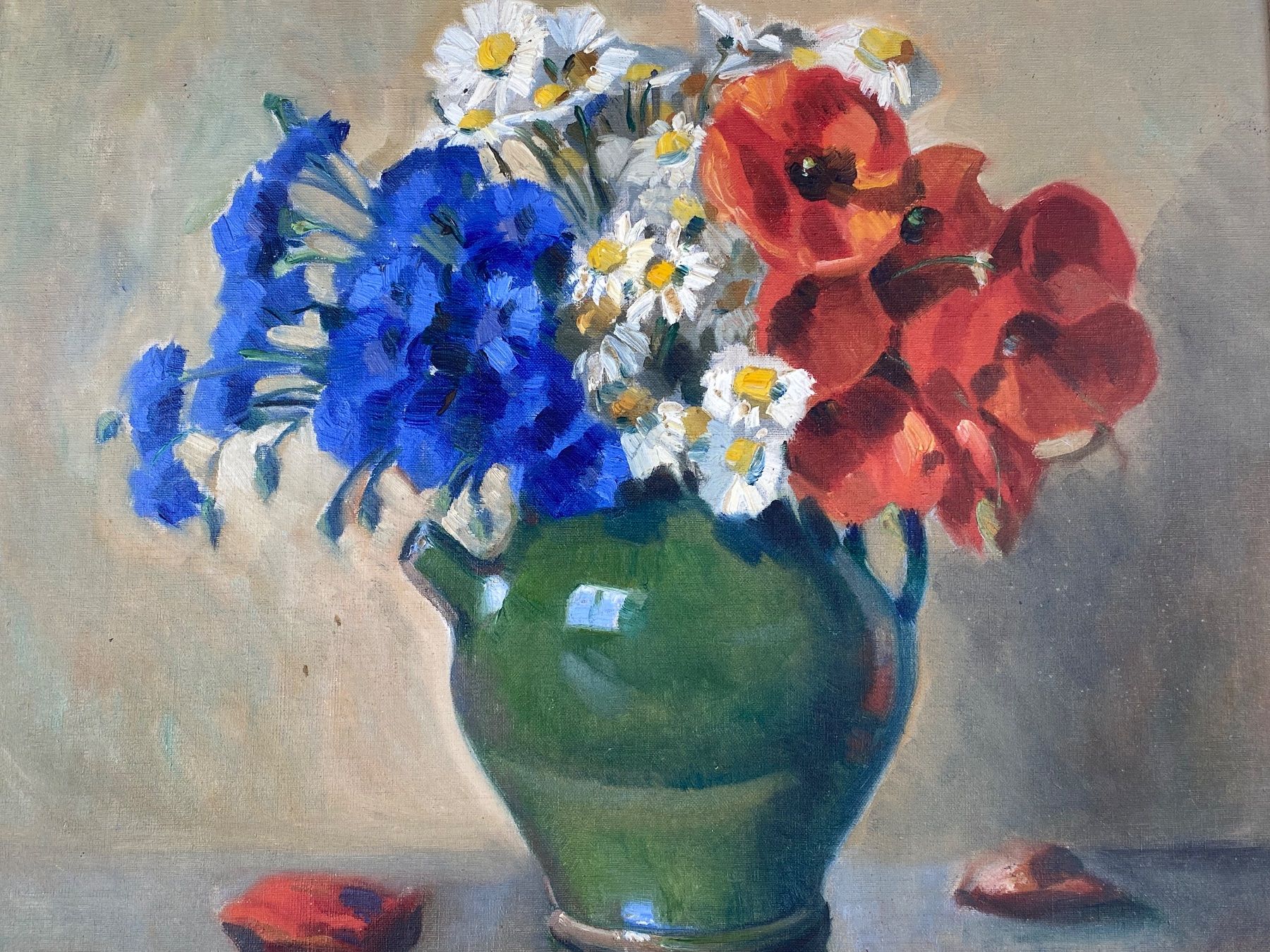 Dipinti: Himmelsbach Stillleben mit Blumenstrauss – Usato da Basel venduto da bigmbh 1