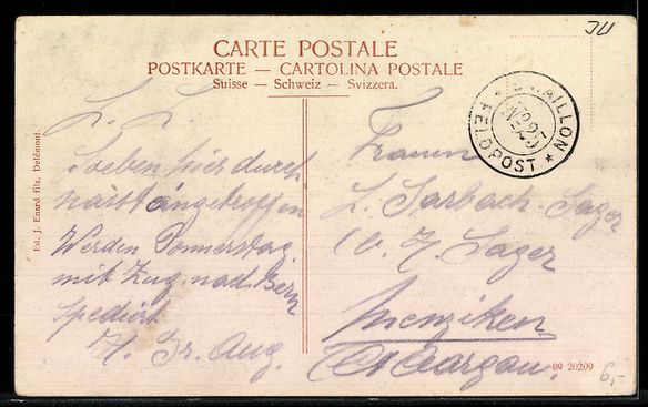 Cartoline postali: AK Delémont, Vue générale – Usato da Berlin venduto da bartko-reher 1