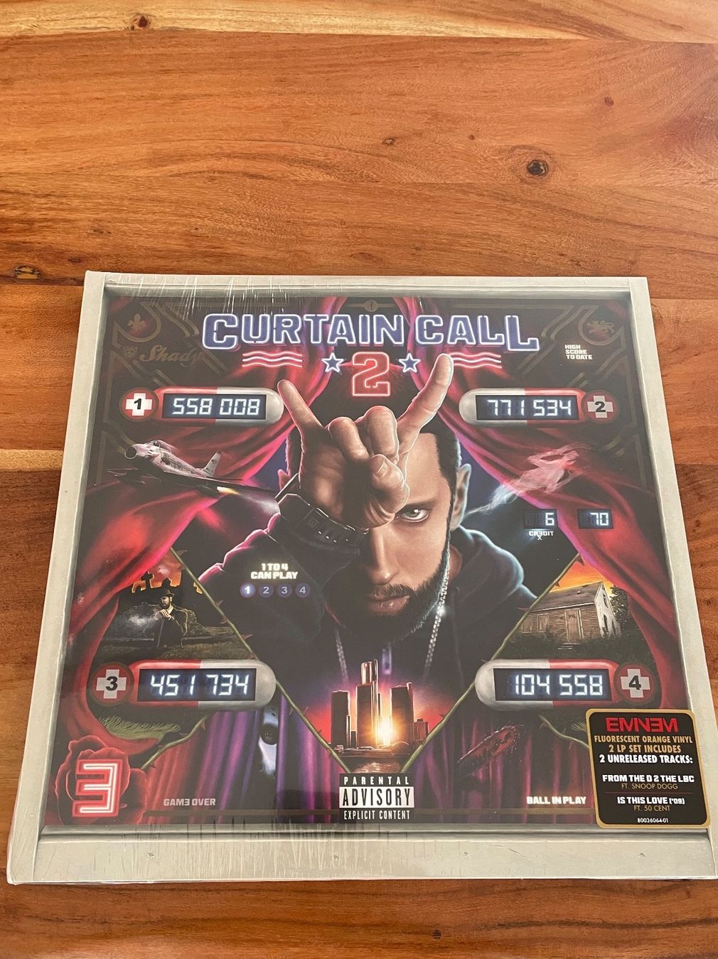 Dischi in vinile: Eminem Curtain Call 2 orange Vinyl – Nuovo e nell'imballaggio originale da Döttingen venduto da Rabbitred