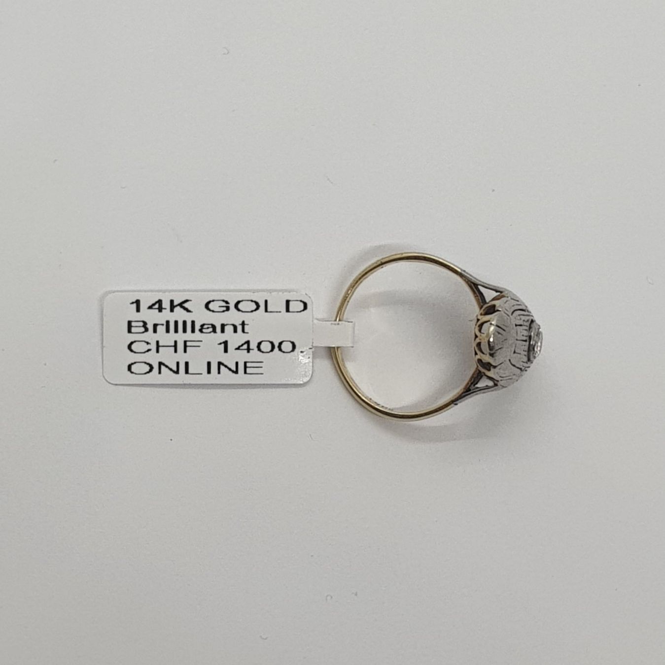 Anelli: Echt 14K Gold - Diamant Ring – Usato da Luzern venduto da Luzern-Goldhaus 1