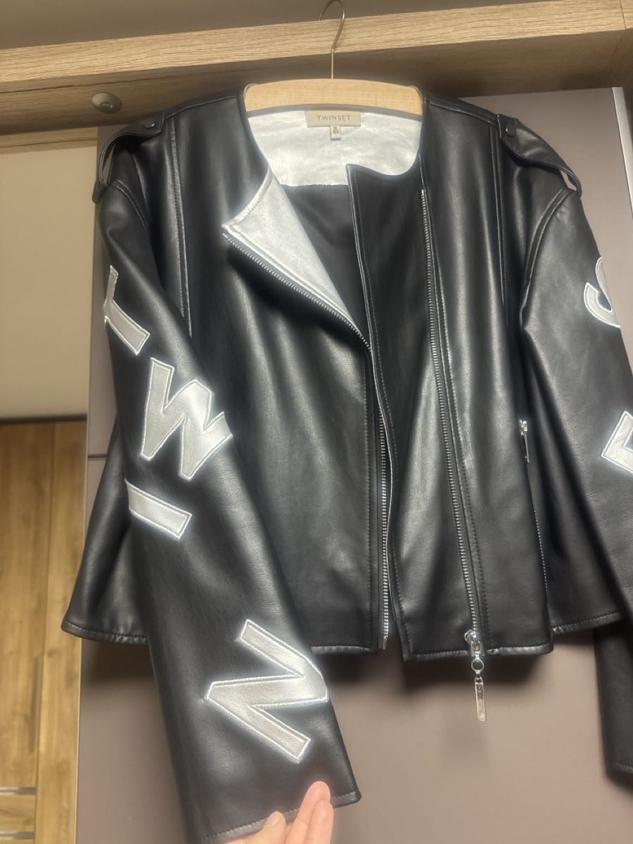 Twinset Giacche & Cappotti: Twinset Lederjacke – Nuovo (secondo la descrizione) da Bilten venduto da lykuivku 1