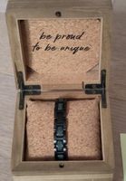 Männer Holzkern Armband mit Box, NP 139.-