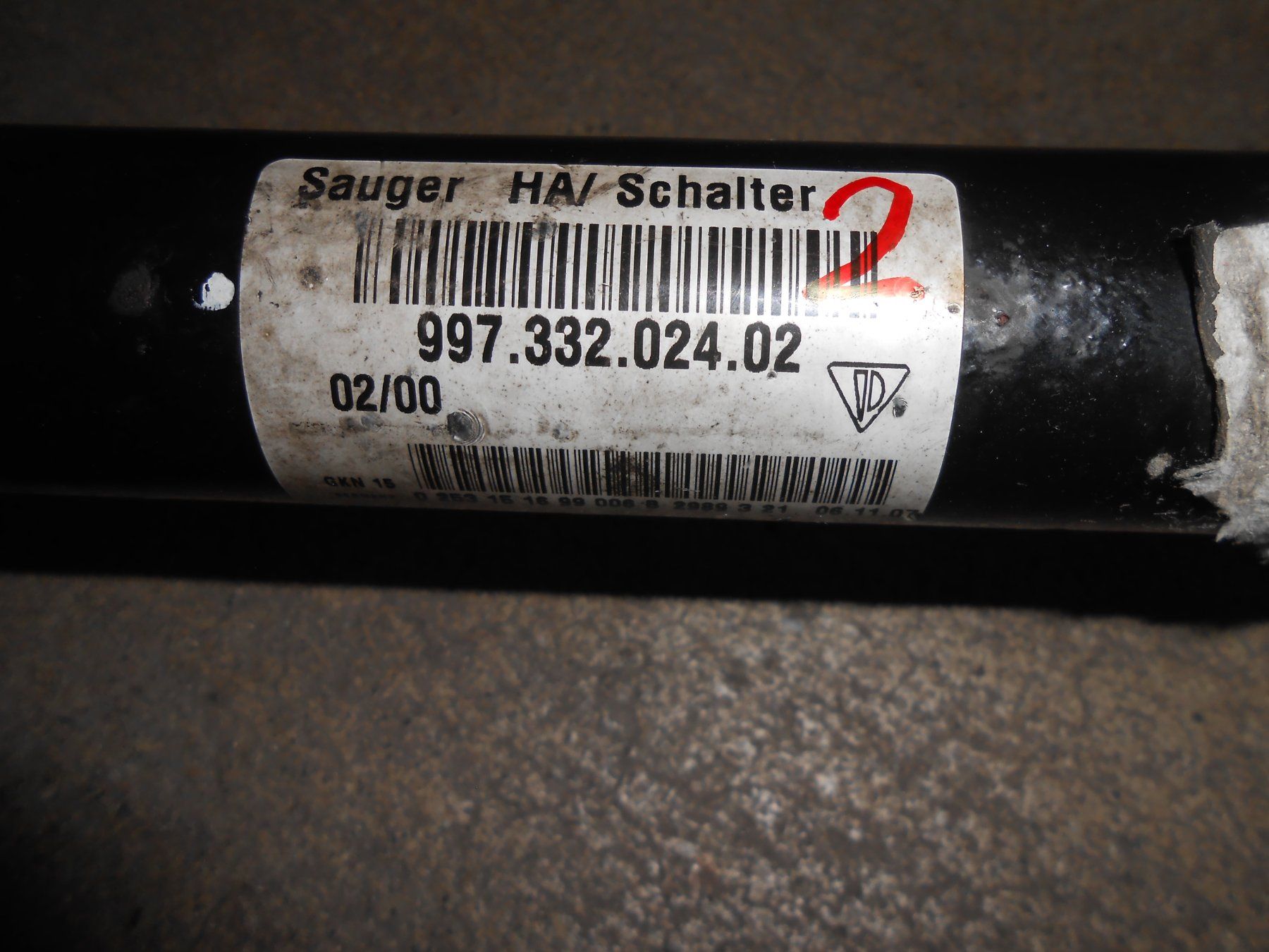 Alle Autoersatzteile: Arbre de transmission 997 dès 850.- – Gebraucht aus Léchelles von guibus02 2