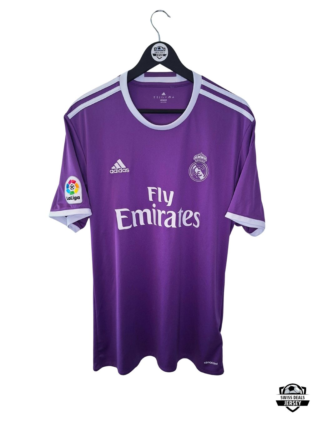 Real Madrid Canottiere & Pantaloni: RONALDO #7 Original Real Madrid 2016-17 Away Trikot – Usato da St-Léonard venduto da SwissDealsJersey 1