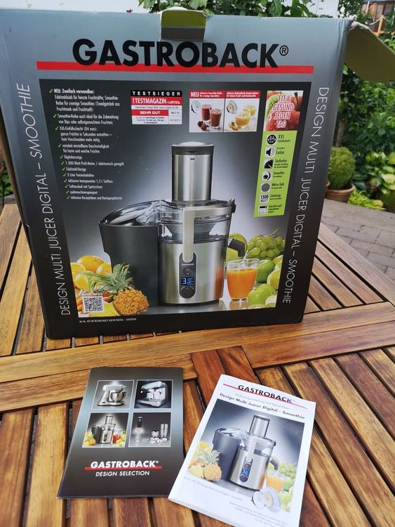 Gastroback design multi juicer digital Entsafter (Gebraucht) in