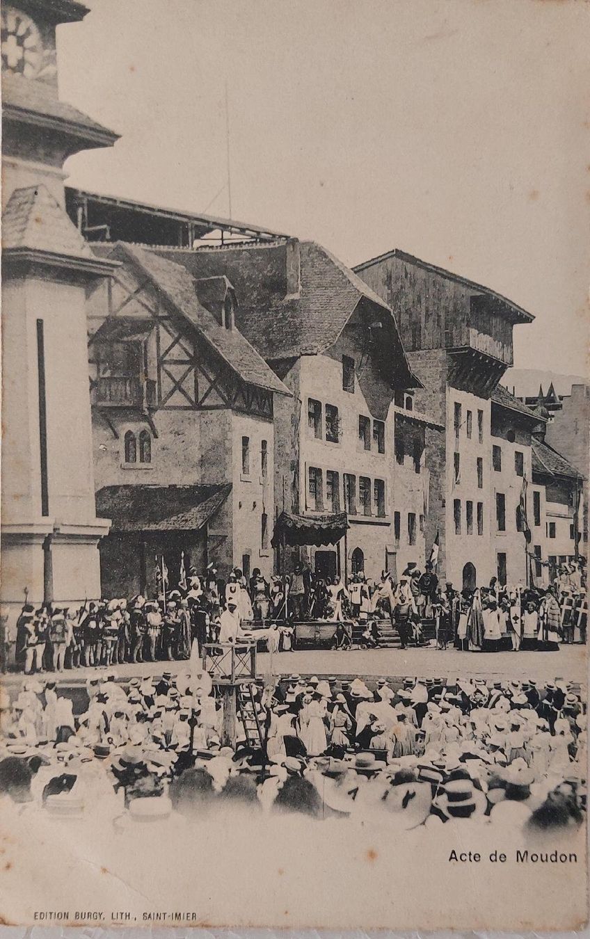 Cartes postales: MOUDON - Acte de Moudon – D'occasion à Delémont par Domdom1