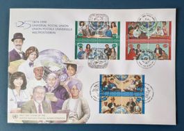 UNO Combo 1999 125 Jahre Weltpostverein "Block" Mitte! Rar