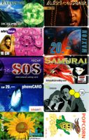 SCHWEIZ - Lot mit 10 Prepaid Telefonkarten