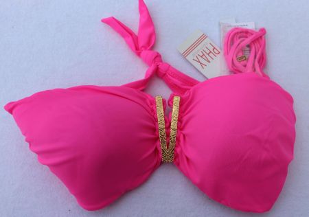 PHAX  Strapless Bikini Top Pink Small