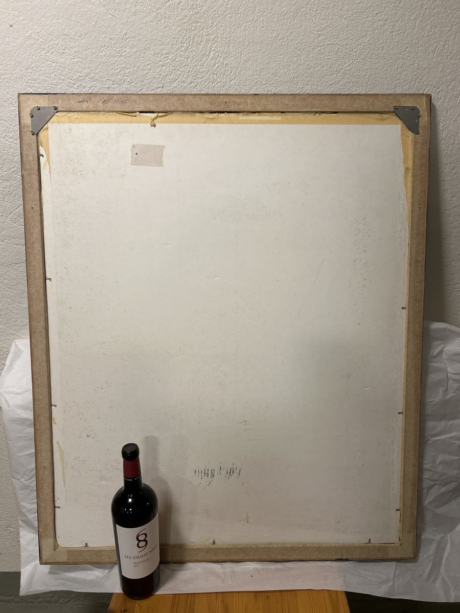 Gemälde: Grosses, gerahmtes Ölgemälde - ca. 85 x 69cm – Gebraucht aus Glarus von KunstWerkEr-LS87 4