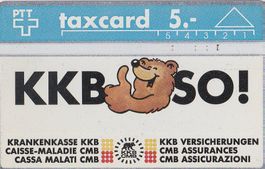 PTT Taxcard KKB SO 5 Franken Wertkarte gebraucht
